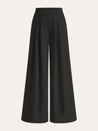 Linen Blend Wide-Leg Pants