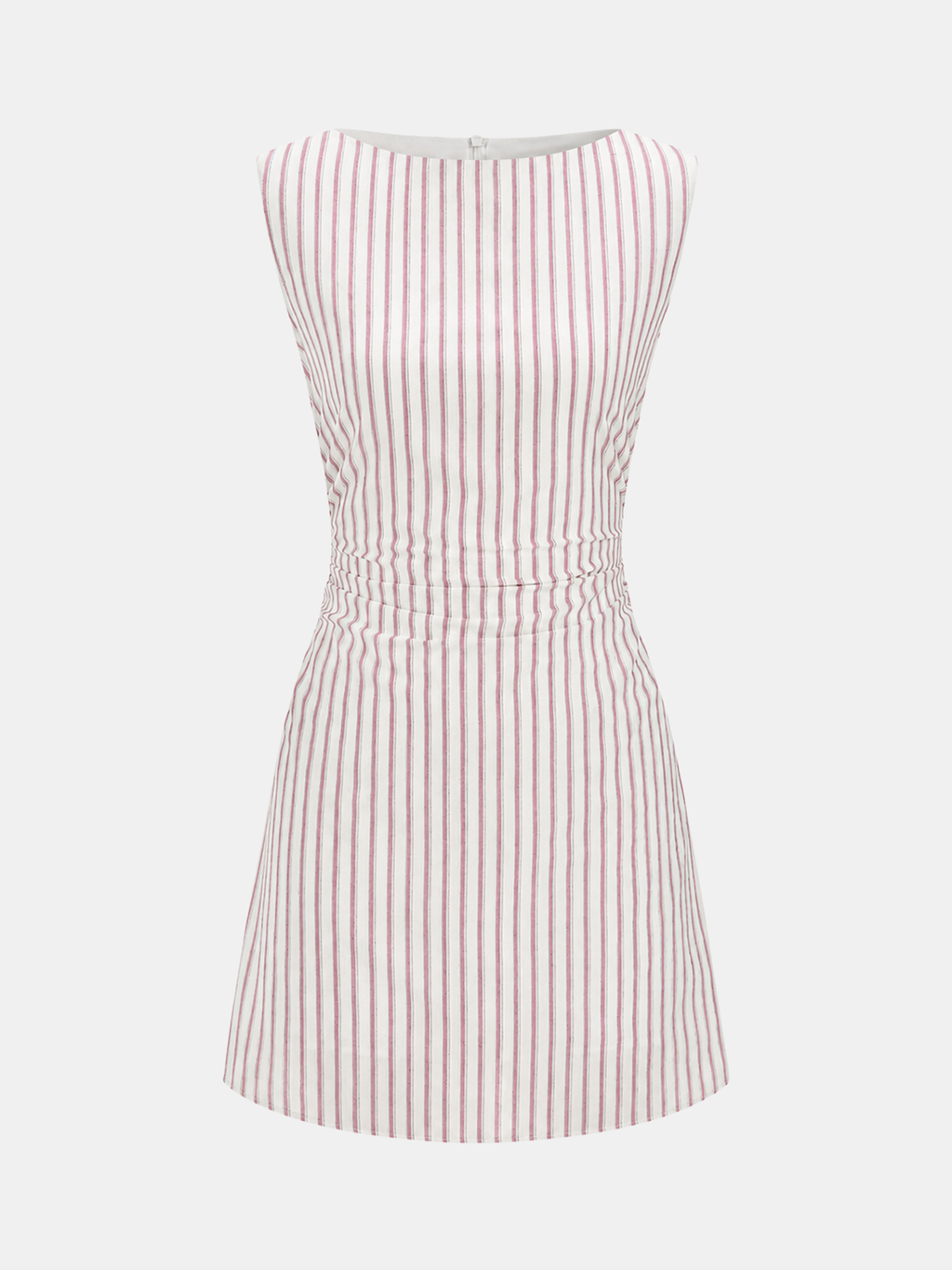 Striped Cotton Sleeveless Mini Dress